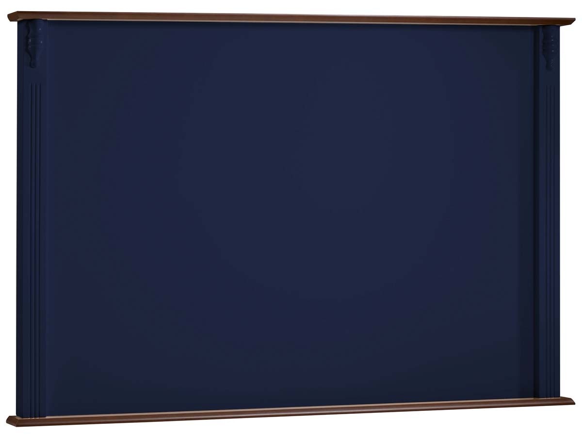 Painel Para TV 93 x 150 x 7,5 cm (A x L x P) - Cor Azul Petróleo Imbuia Glazer