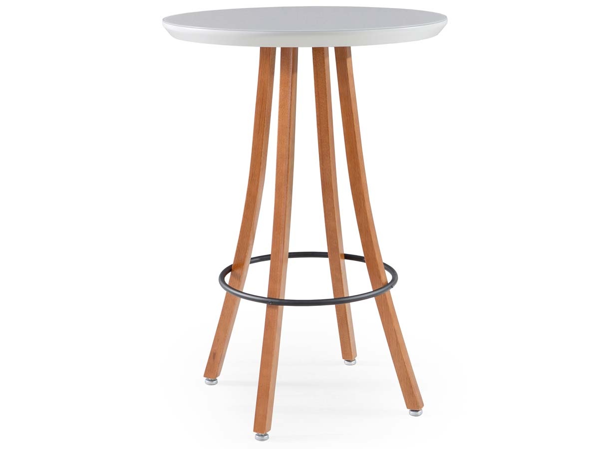 Mesa Bistrô Lotus 70 x 70 x 100 cm (C x L x A) Redonda Tampo Com Vidro Pintado e Colado - Personalizável