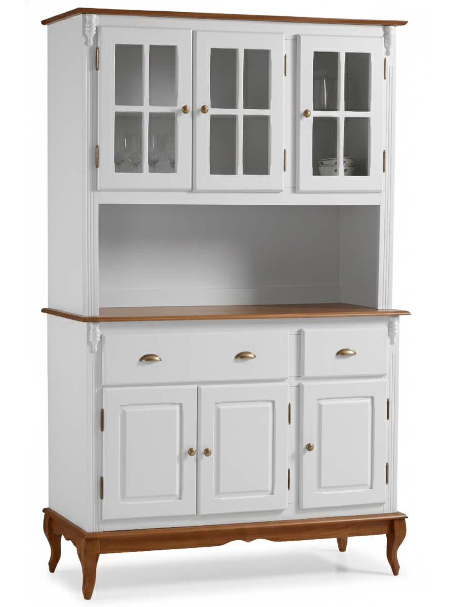 Arca Oratório Hanover 3 portas + Nicho 205 x 132 x 45 cm (A x L x P) - Cor Branco - Imbuia Glazer