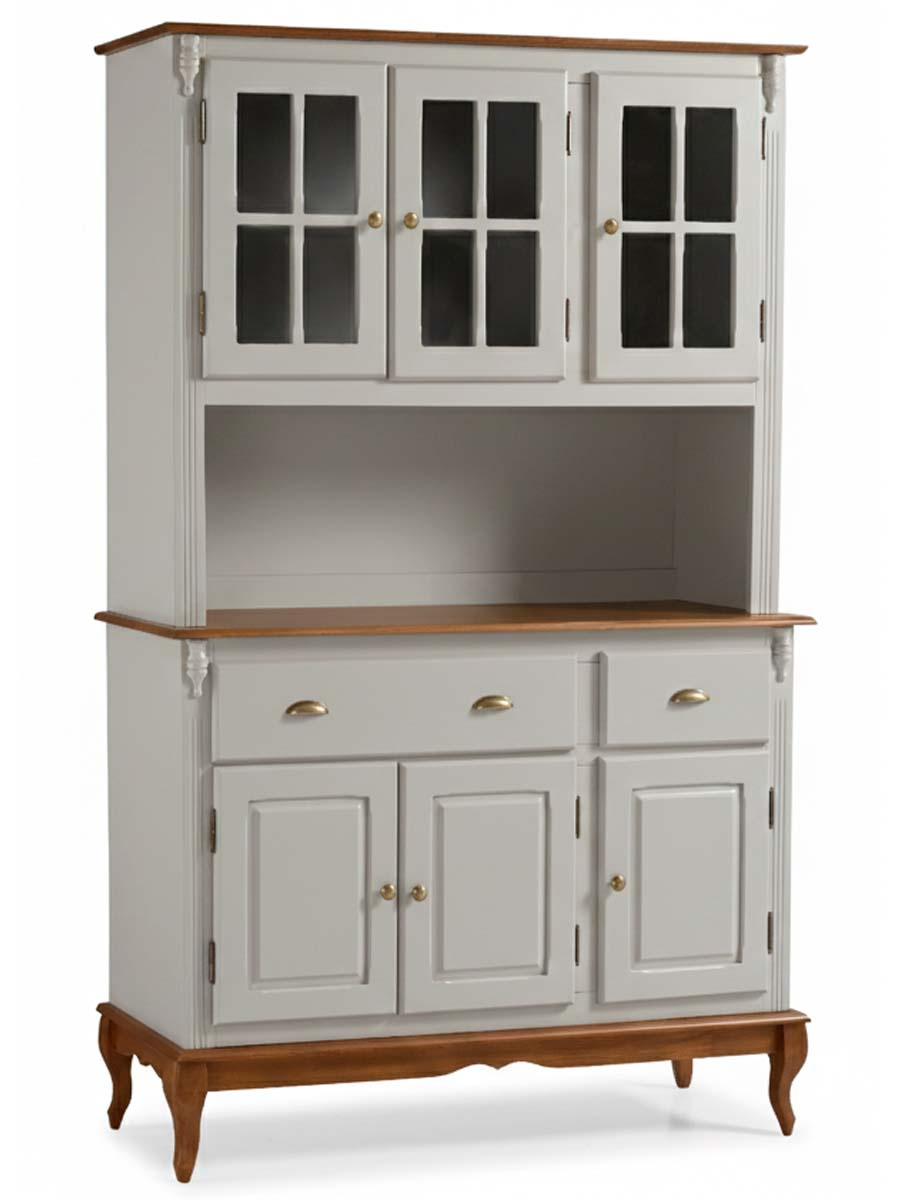 Arca Oratório Hanover 3 portas + Nicho 205 x 132 x 45 cm (A x L x P) - Cor Offwhite - Imbuia Glazer