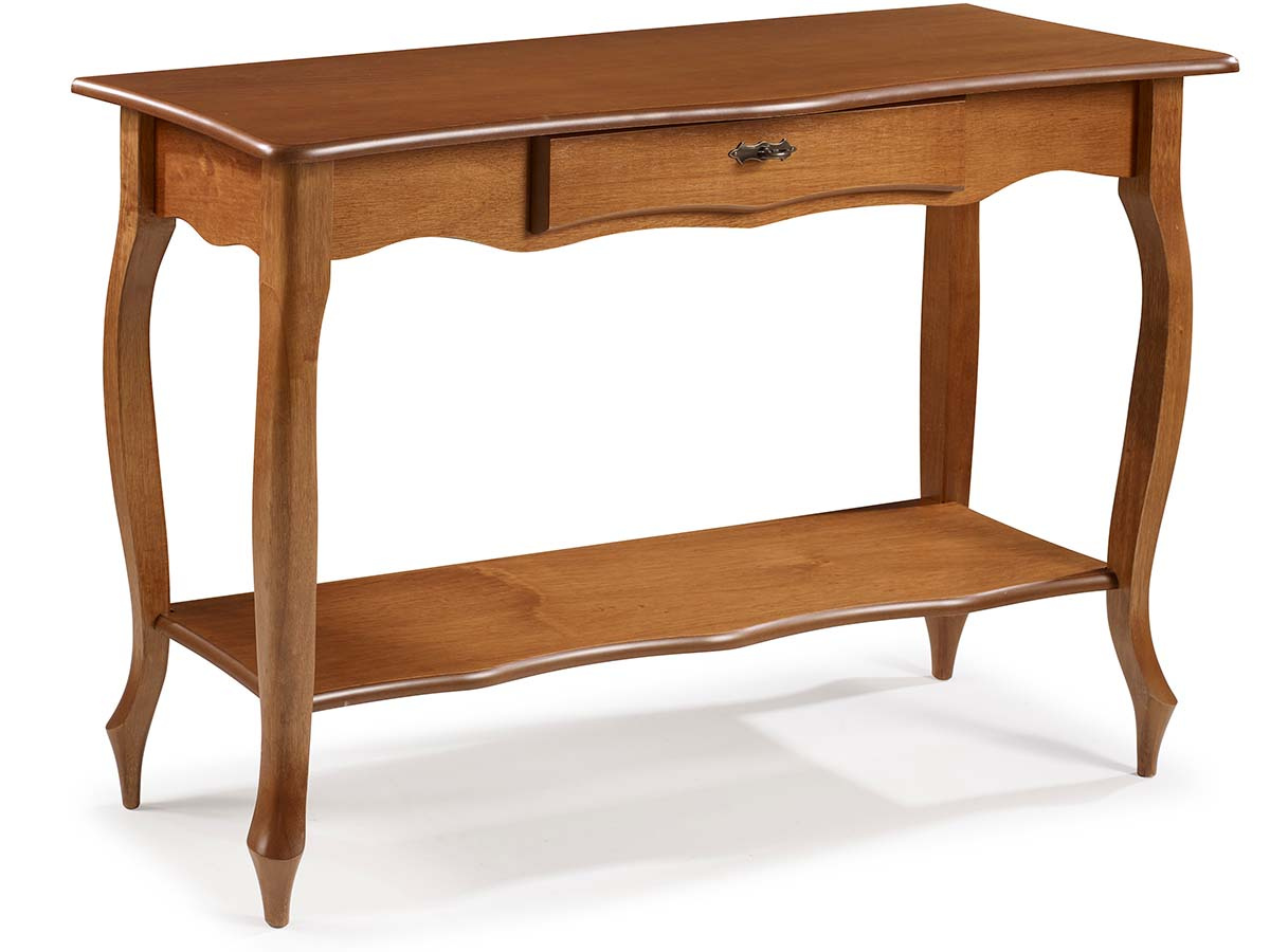 Aparador Linz Pés Luis XV e Prateleira 76 x 115 x 40 cm (A x L x P) - Cor Imbuia Glazer