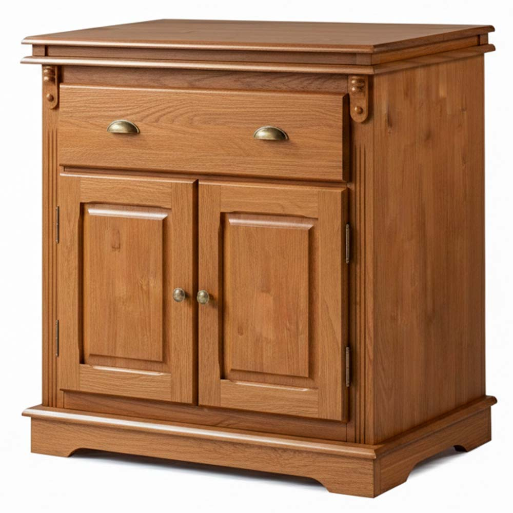 Balcão Manchester 2 portas 1 Gaveta 89 x 90 x 45 cm (A x L x P) - Cor Imbuia Glazer 