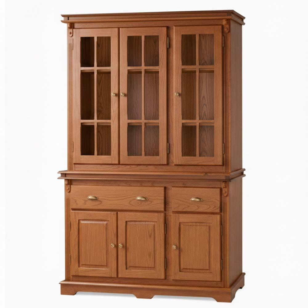 Arca Oratório Manchester 3 Portas 2 Gavetas 200 x 132 x 45 cm (A x L x P) - Cor Imbuia Glazer 