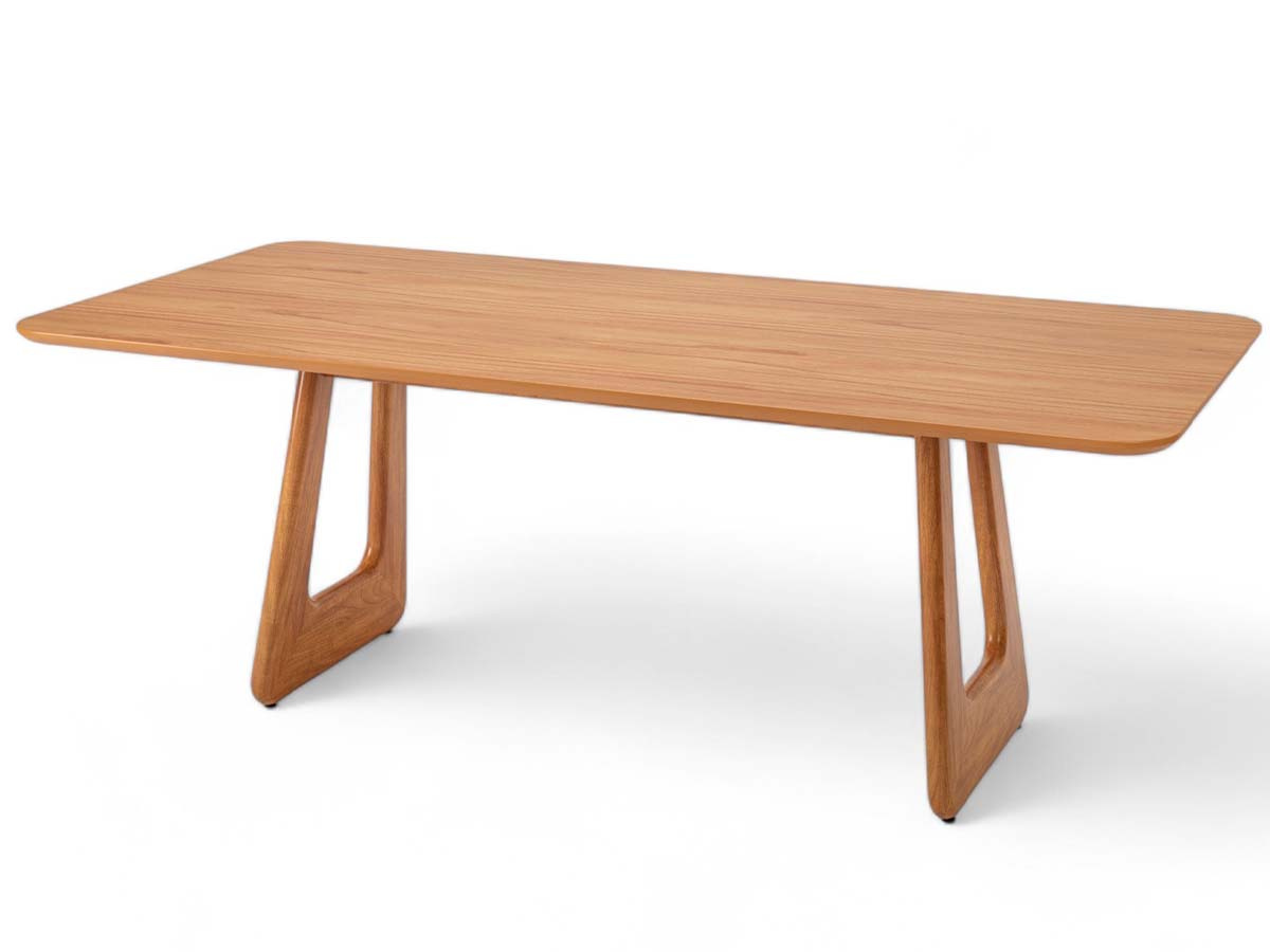 Mesa de Jantar Panamera Base Madeira 10 Lugares 240 x 110 x 78 cm (C x L x A) Retangular Cor Champagne