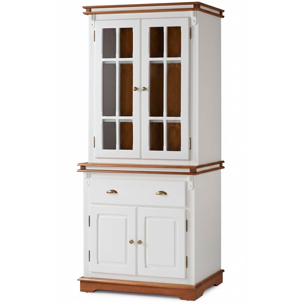 Arca Oratório Manchester 2 Portas 1 Gaveta 200 x 90 x 45 cm (A x L x P) - Cor Branco - Imbuia Glazer 