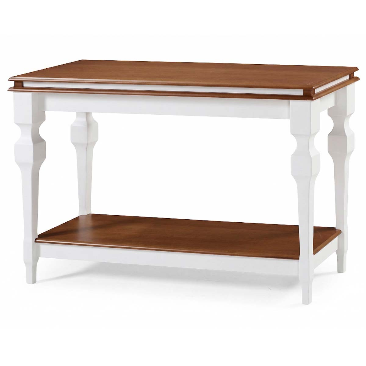 Aparador Manchester Com Prateleira 81 x 132 x 45 cm (A x L x P) - Cor Branco/Imbuia Glazer