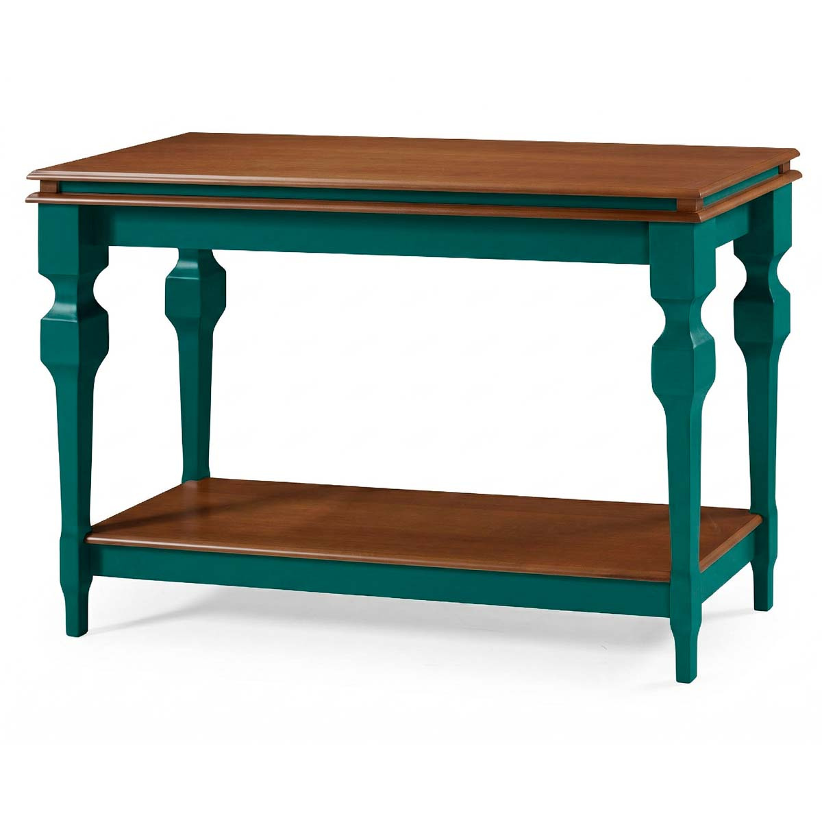 Aparador Manchester Com Prateleira 81 x 132 x 45 cm (A x L x P) - Cor Verde Musgo/Imbuia Glazer