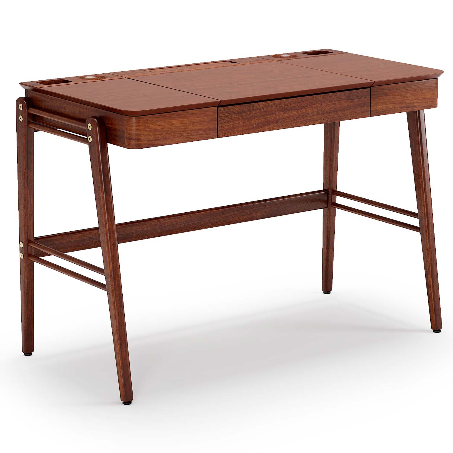 Escrivaninha De Madeira Joy 77 x 111 x 55 cm (A x L x P) - Cor Castanho