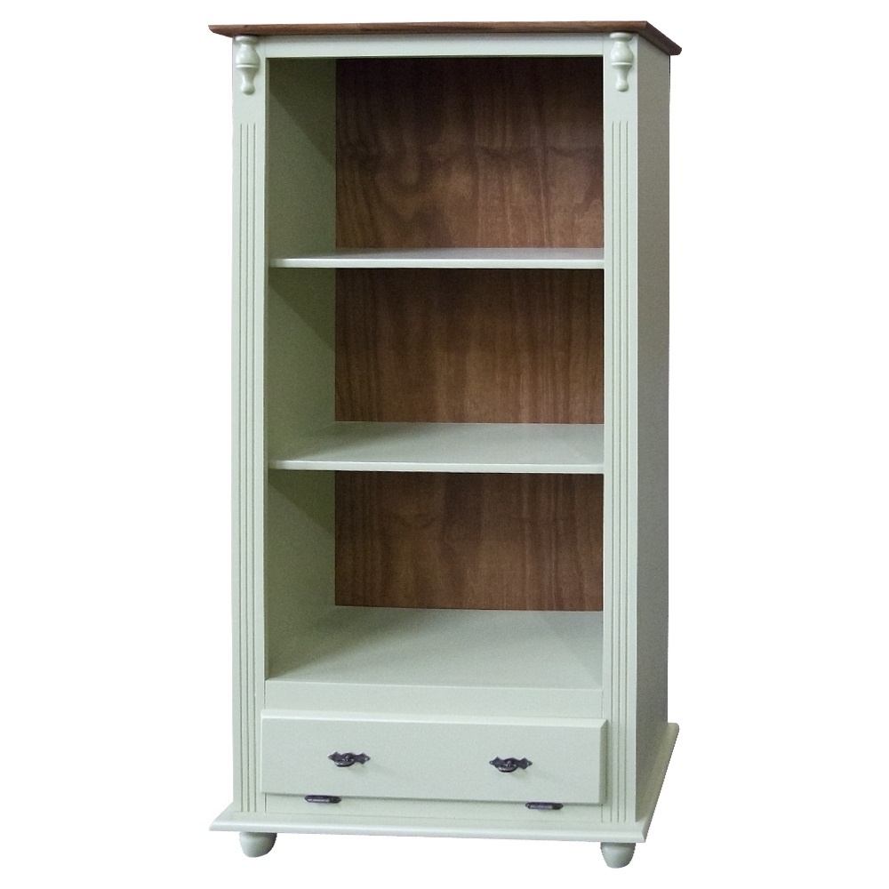 Credenza classica con cornice intagliata, legno massello