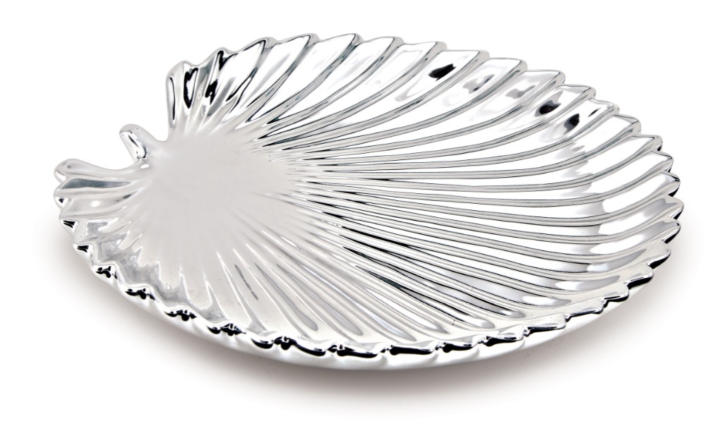 Folha de Cerâmica Cor Prata 3 x 24,5 x 22,5 cm